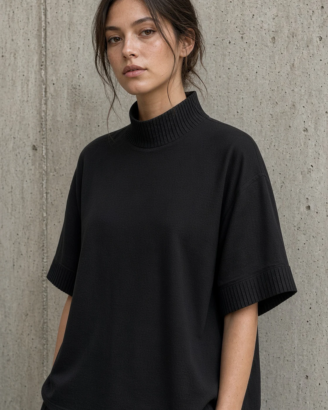 the cotton mock, women’s fit