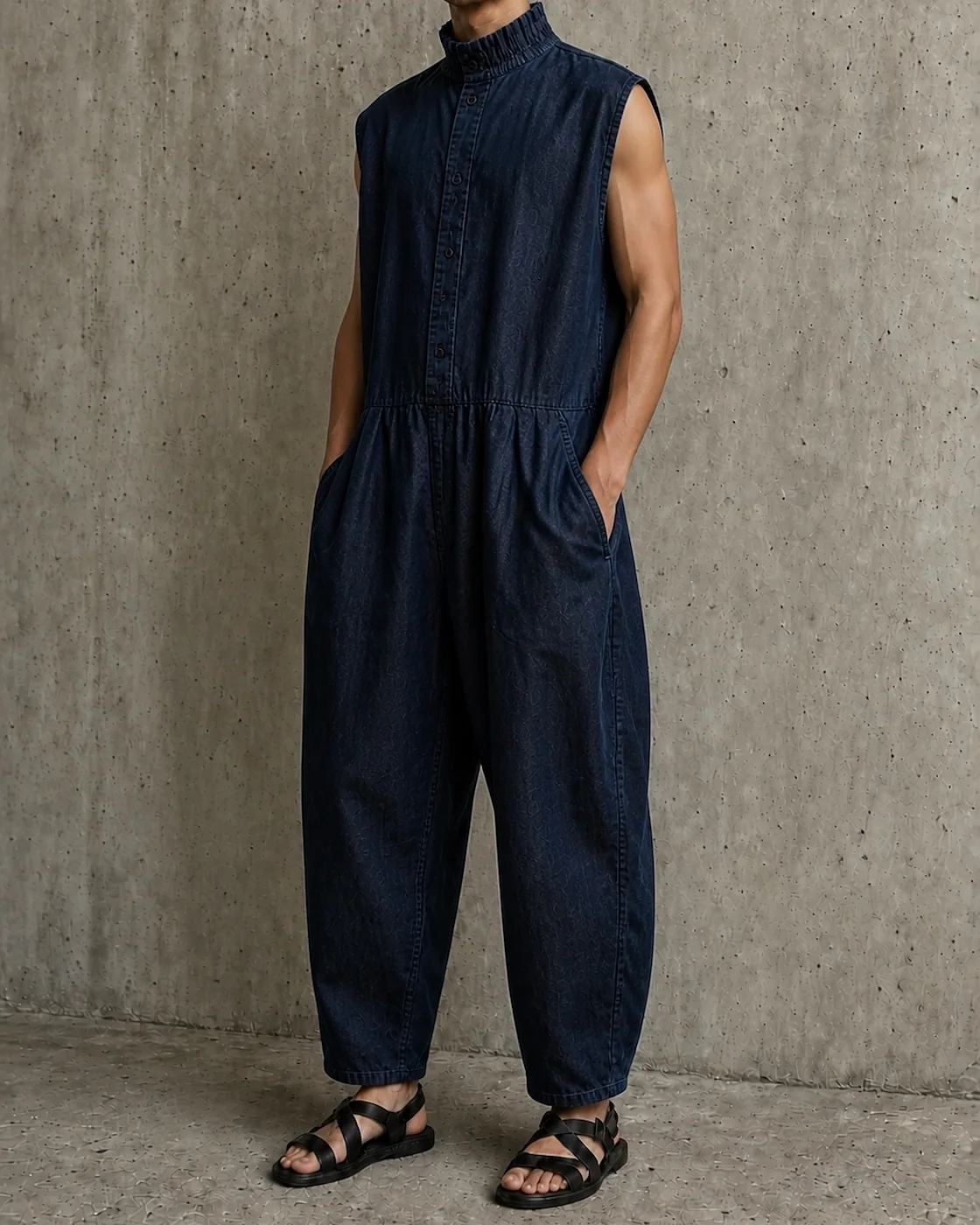 the denim jumpsuit, men’s fit